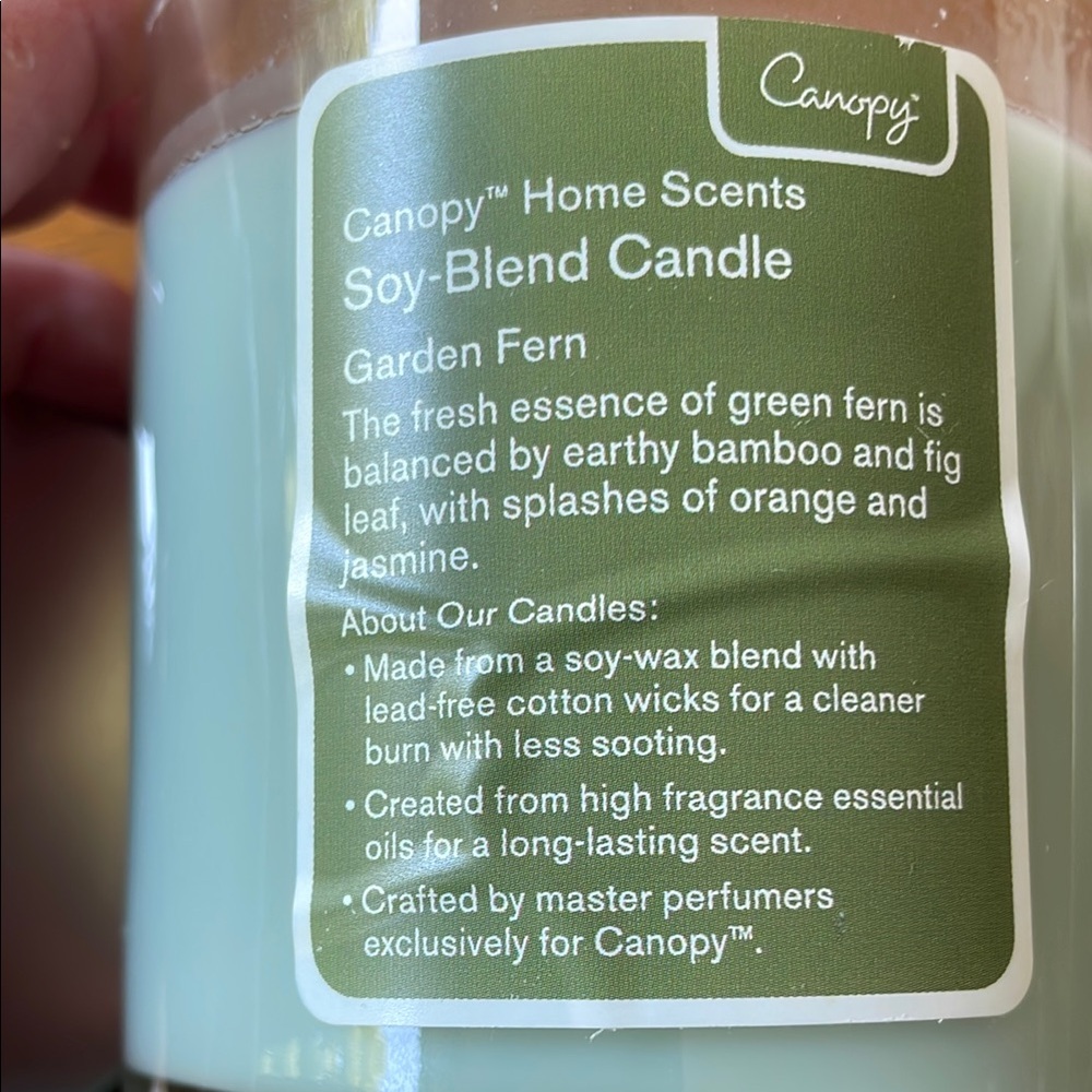 Canopy Green and Silver Jar Candle - Picture 4 of 4